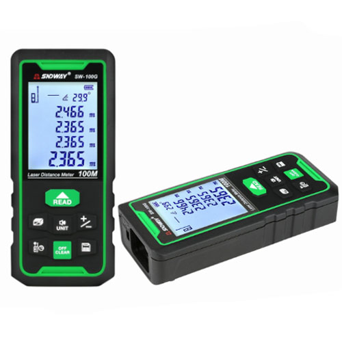 Máy Đo Khoảng&nbsp; Cách Laser Sndway SW-100G 100m Tia Xanh